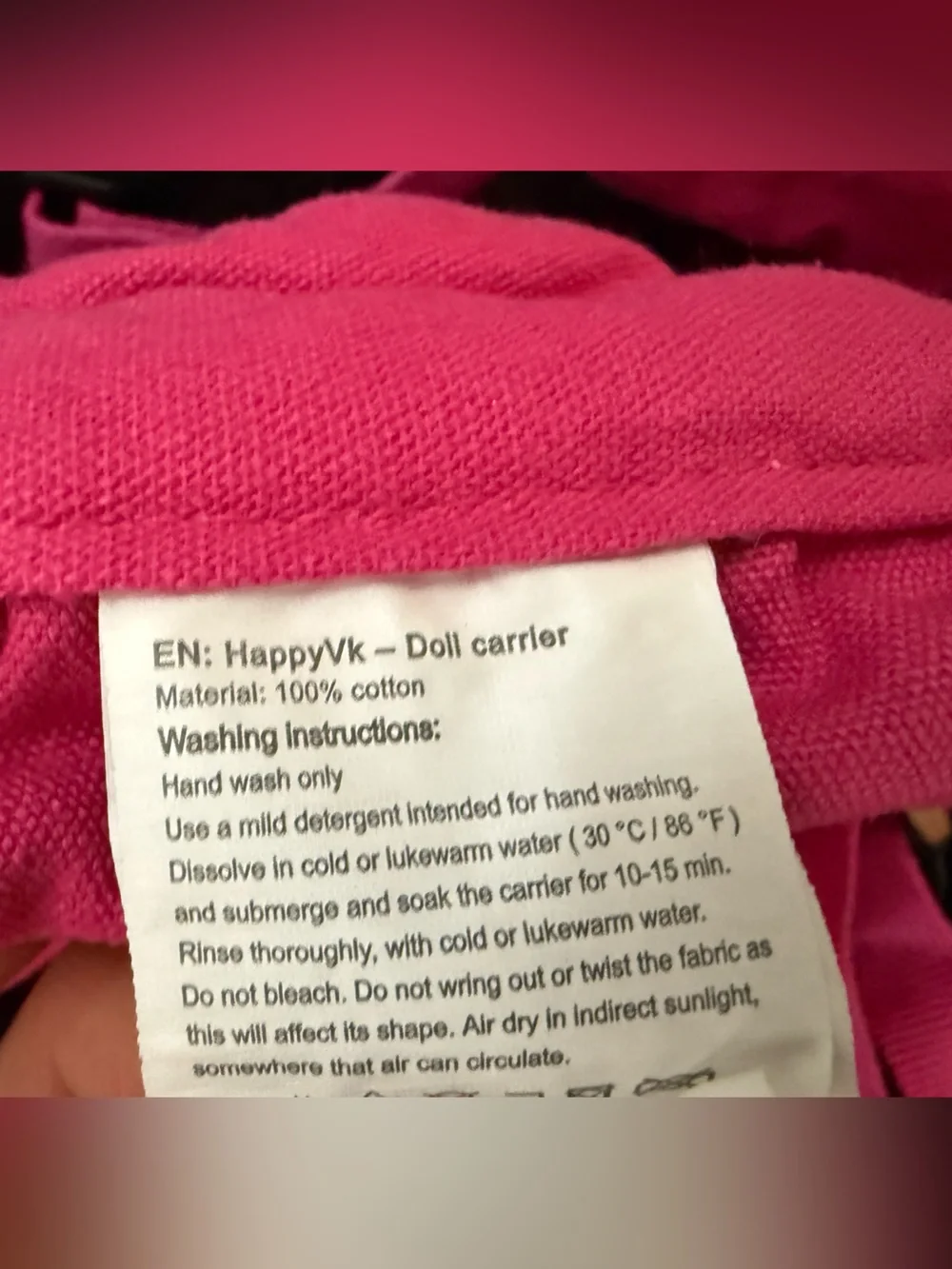 HappyVk Pink Unicorn Baby Doll Adjustable Carrier for Kids with  Padded Straps